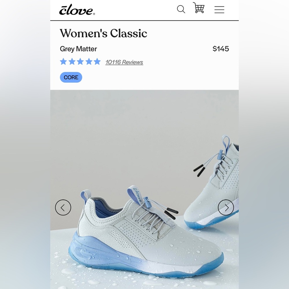 Women's Classic Grey Blue Clove HealthCare Shoes